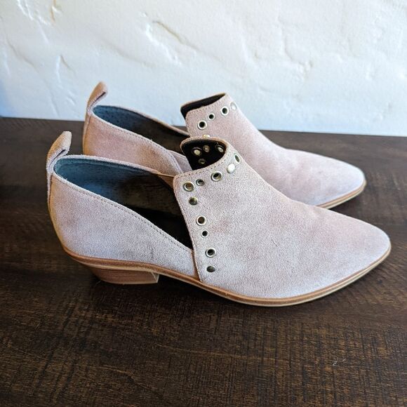 Rebecca Minkoff Pink Suede Annette Ankle Booties - Picture 2 of 11